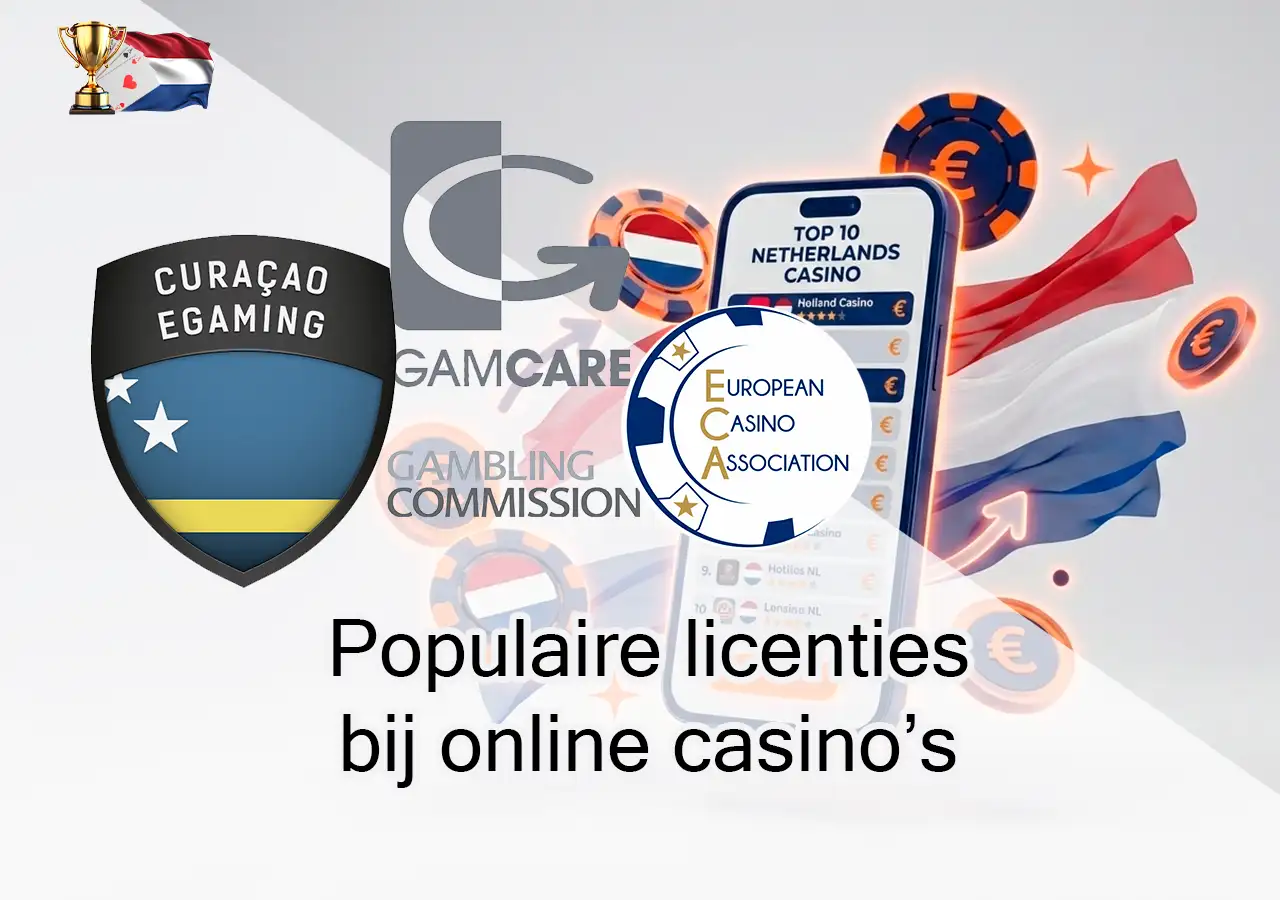 Populaire licenties bij online casino’s