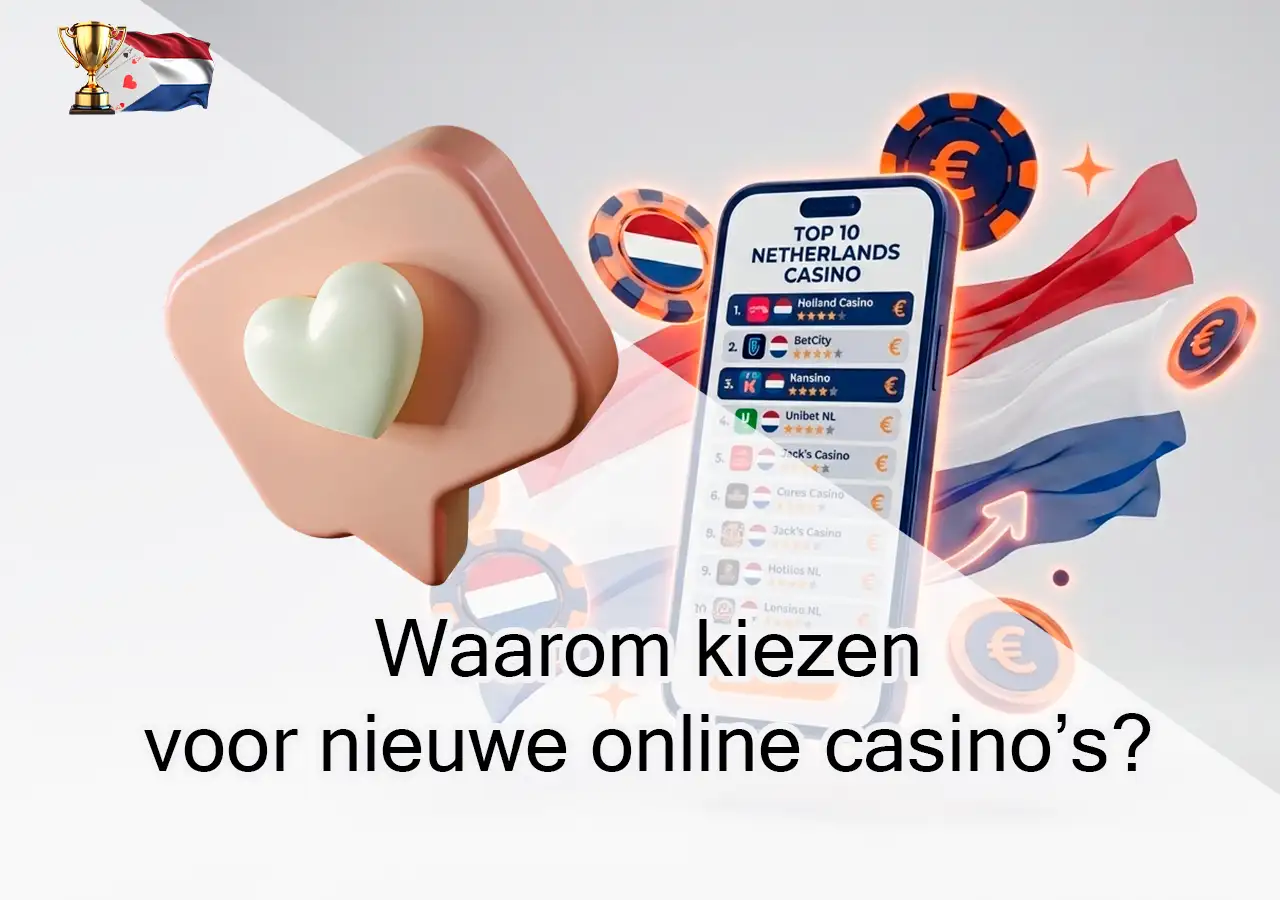 Waarom kiezen voor nieuwe online casino’s